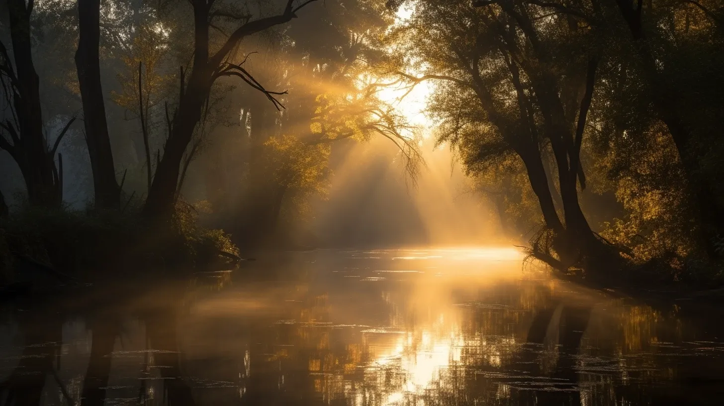 2702_Sunrays_breaking_through_mist_among_trees_river_in__51d8208f-b61c-423d-9fac-f25d566f3b49-2.webp