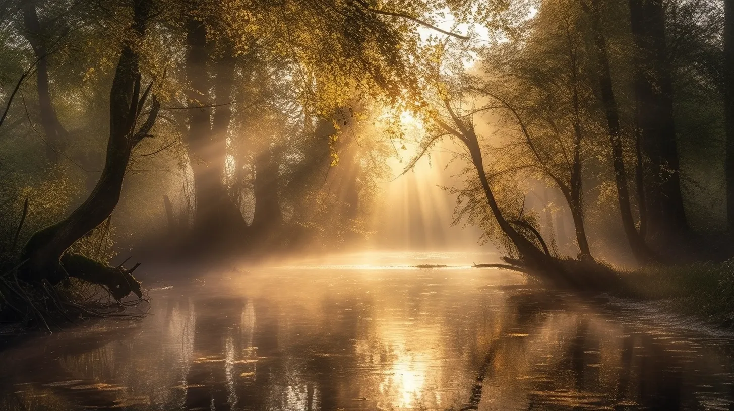 2702_Sunrays_breaking_through_mist_among_trees_river_in__51d8208f-b61c-423d-9fac-f25d566f3b49-3.webp